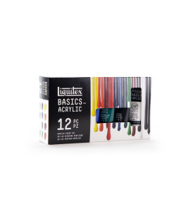 Zestaw farb akrylowych Liquitex Basics 12 x 22 ml, tuby